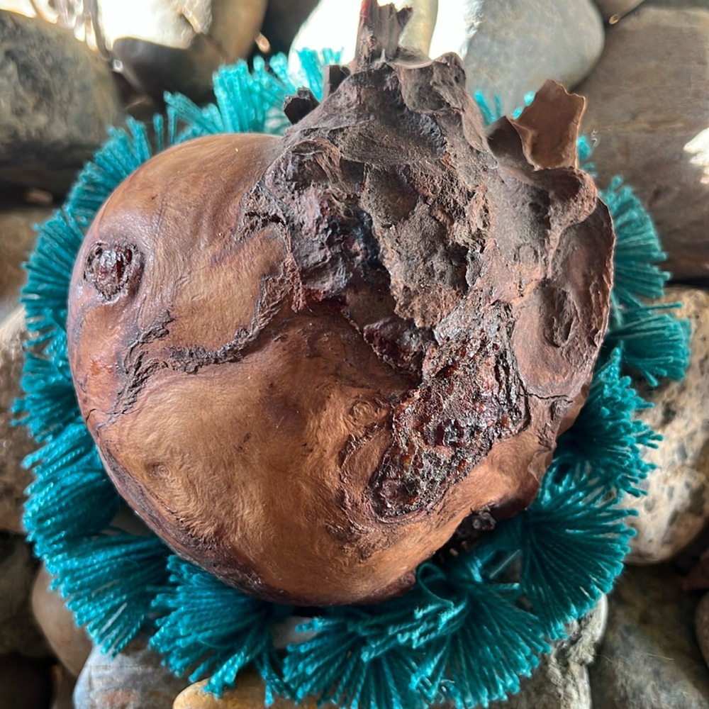 Natural not a fruit wood that resembles a human heart anatomical heart
